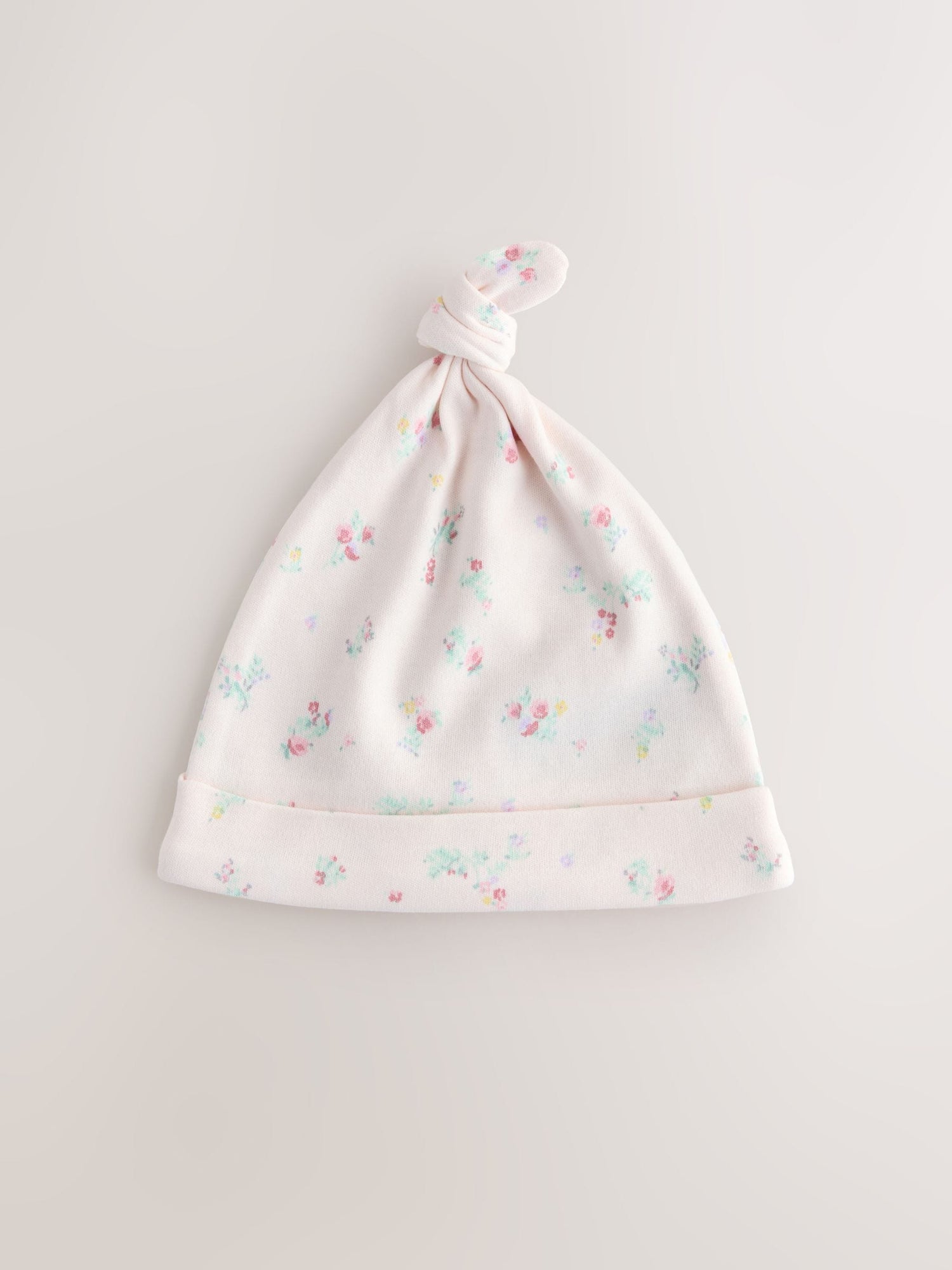 Pink Tie Top Baby Beanie 3 Pack (0-12mths) - Size 44cm (5lb)