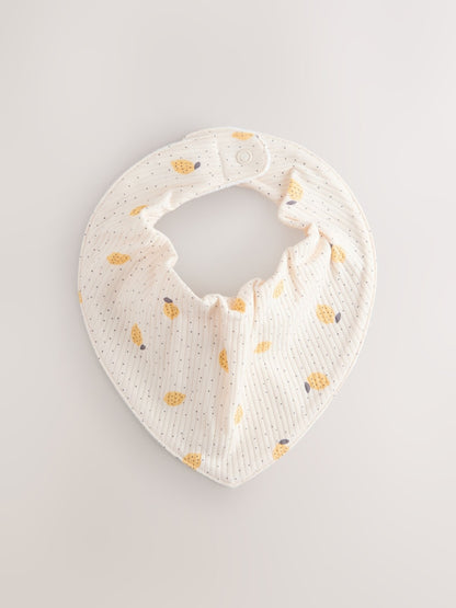 Yellow Baby Turban And Dribble Bib Set 4 Piece (0-18mths)