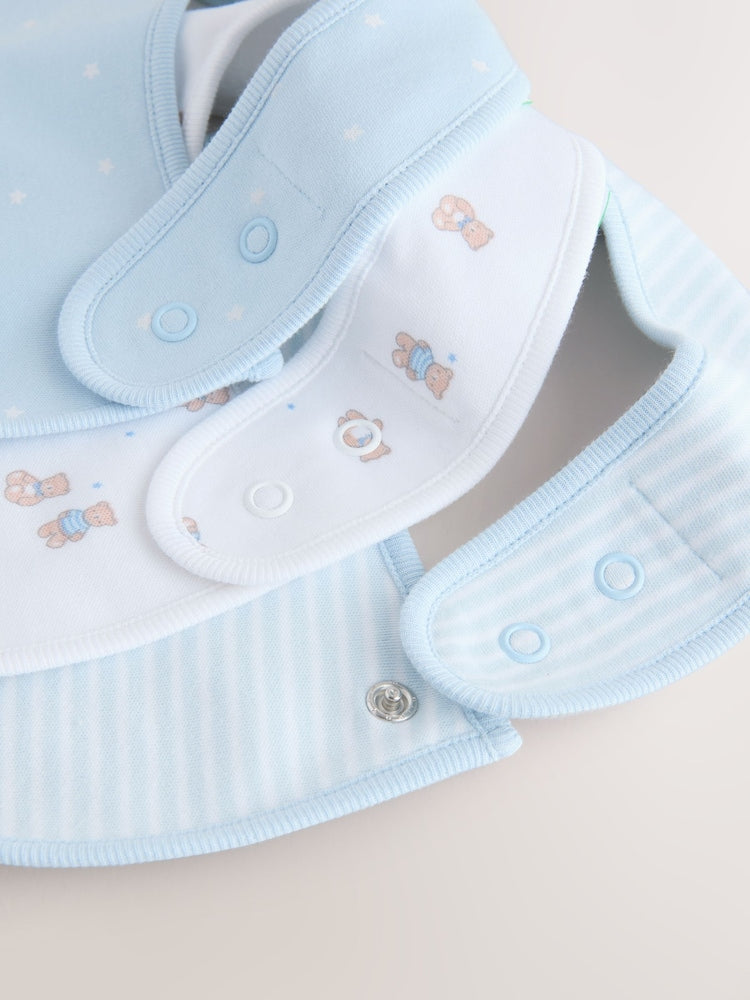Blue Baby Bibs 3 Pack
