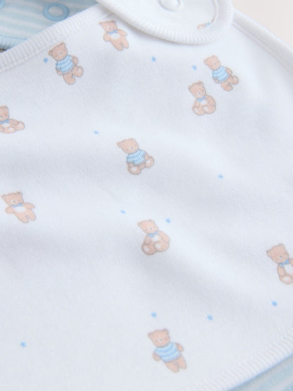 Blue Baby Bibs 3 Pack