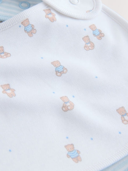 Blue Baby Bibs 3 Pack - Size One