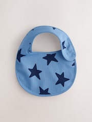 Navy Star Baby Bibs 5 Pack - Size One