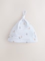 Blue Tie Top Baby Hats 3 Pack (0-12mths) - Size 44cm (5lb)