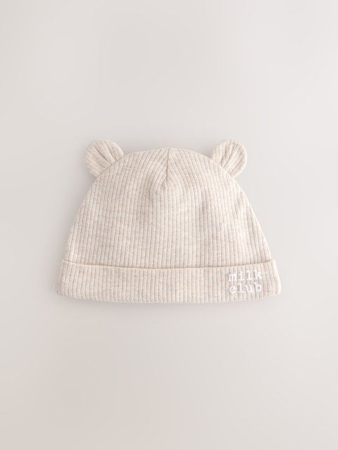 Neutral Milk Club Baby Beanies 3 Pack (0-12mths) - Size 44cm (5lb)