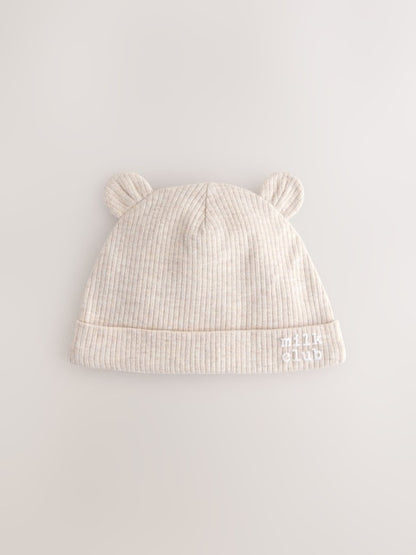 Neutral Milk Club Baby Beanies 3 Pack (0-12mths) - Size 44cm (5lb)