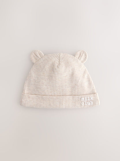 Neutral Milk Club Baby Beanies 3 Pack (0-12mths) - Size 44cm (5lb)