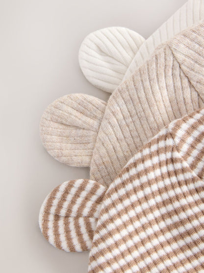 Neutral Milk Club Baby Beanies 3 Pack (0-12mths) - Size 44cm (5lb)