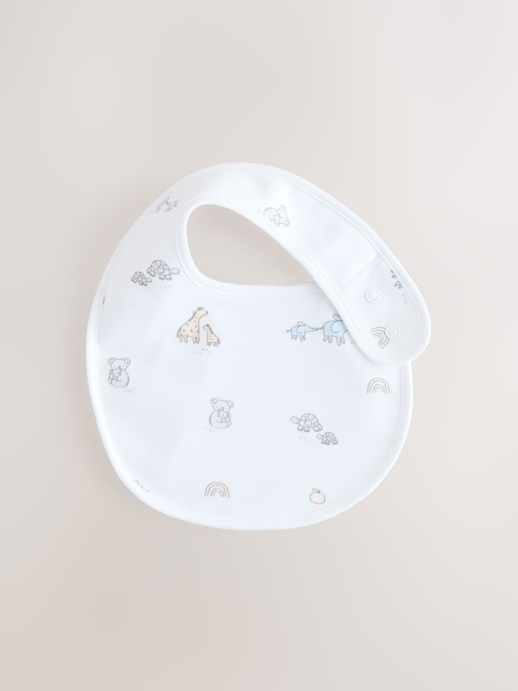 White Baby Bib 5 Pack