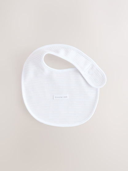 White Baby Bib 5 Pack