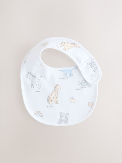 White Baby Bib 5 Pack