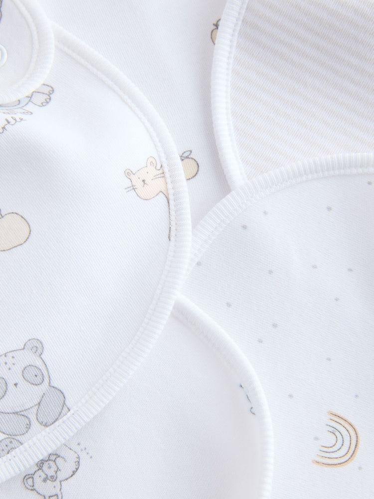 White Baby Bib 5 Pack