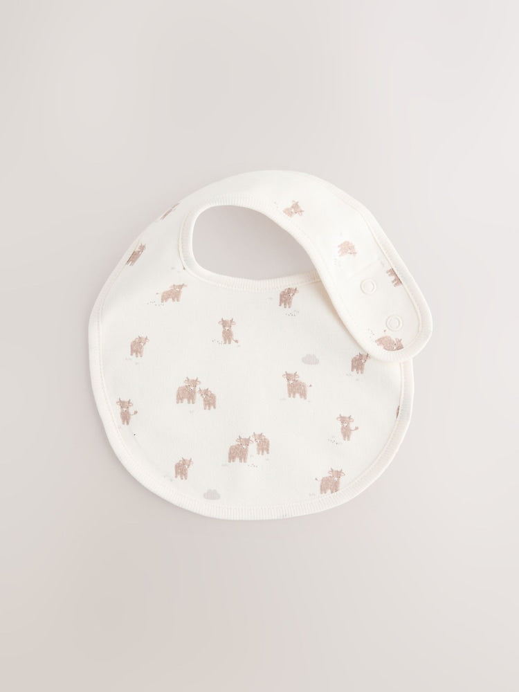 Neutral Hamish Baby Bibs 5 Pack