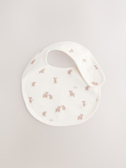 Neutral Hamish Baby Bibs 5 Pack