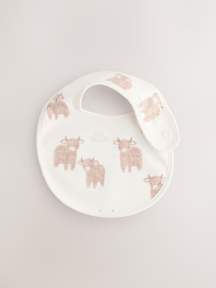 Neutral Hamish Baby Bibs 5 Pack