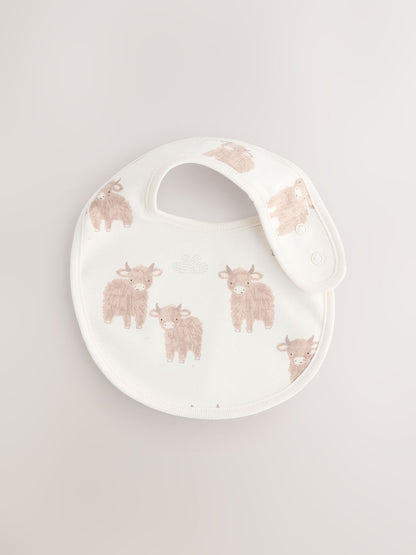 Neutral Hamish Baby Bibs 5 Pack