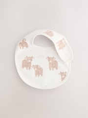 Neutral Hamish Baby Bibs 5 Pack - Size One