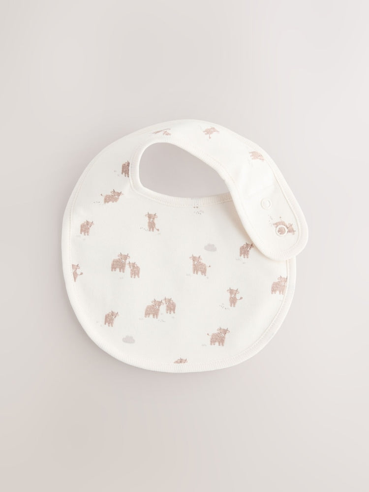 Neutral Hamish Baby Bibs 5 Pack