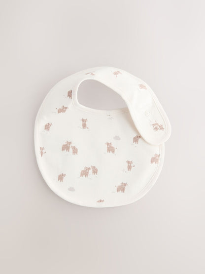Neutral Hamish Baby Bibs 5 Pack