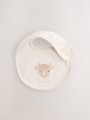 Neutral Hamish Baby Bibs 5 Pack - Size One