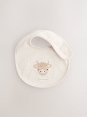 Neutral Hamish Baby Bibs 5 Pack - Size One