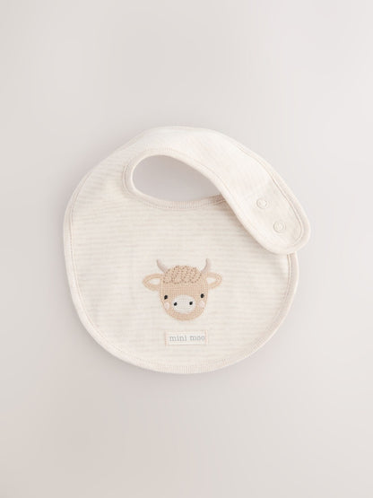 Neutral Hamish Baby Bibs 5 Pack