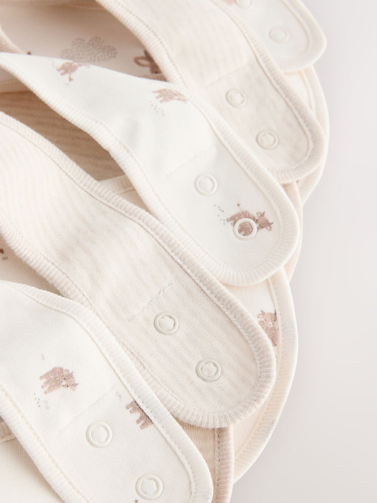 Neutral Hamish Baby Bibs 5 Pack