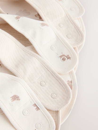 Neutral Hamish Baby Bibs 5 Pack
