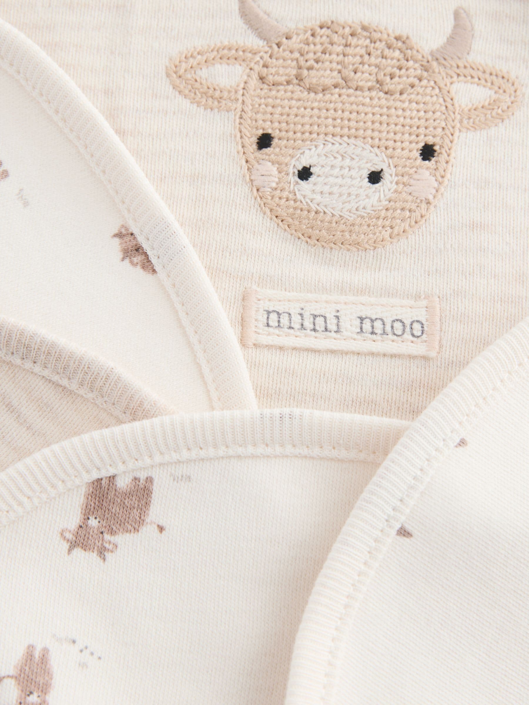 Neutral Hamish Baby Bibs 5 Pack - Size One