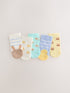 Yellow Baby Character Socks 5 Pack - Size 50cm (First Size)