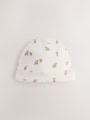 Neutral Hamish Baby Beanies 3 Pack (0-12mths) - Size 44cm (5lb)