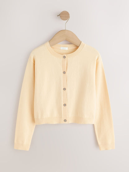 Yellow Button Up Cardigan (3mths-16yrs) - Size 3 Years (98cm) - Yellow Button Up