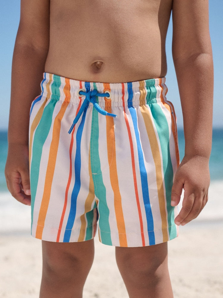 Multi Stripe Printed Swim Shorts (3mths-7yrs) - 5 - 6 Years (110 - 116cm)