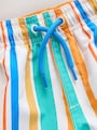 Multi Stripe Printed Swim Shorts (3mths-7yrs) - Size 3-6 Months (62-68cm)