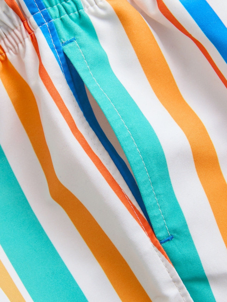 Multi Stripe Printed Swim Shorts (3mths-7yrs)