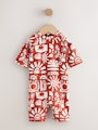 Brown Aztec Sunsafe All-In-One Swimsuit (3mths-7yrs) - Size 3-6 Months (62-68cm)
