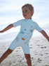 Blue Sealife Sunsafe All-In-One Swimsuit (3mths-7yrs) - Blue Sealife Sunsafe All-In-One / 5 - 6 Years (110 - 116cm)