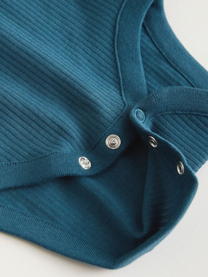 Blue Vest Baby Bodysuits 5 Pack