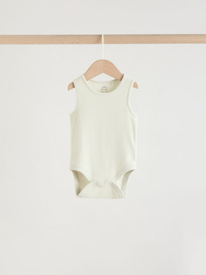 Blue Vest Baby Bodysuits 5 Pack