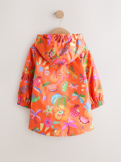 Orange Character Shower Resistant Printed Raincoat (3mths-7yrs) - Size 6-9 Months (68-74cm)