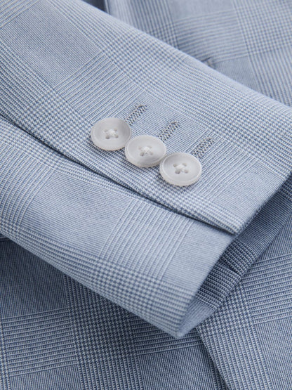 Light Blue Check Suit Jacket (12mths-16yrs)