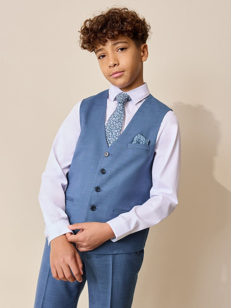 Blue Waistcoat (3-16yrs)