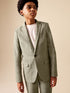Khaki Green Linen Blend Suit Jacket (3-16yrs) - Khaki Green / 10 Years (140cm)