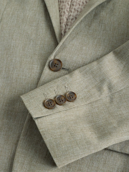 Khaki Green Linen Blend Suit Jacket (3-16yrs)
