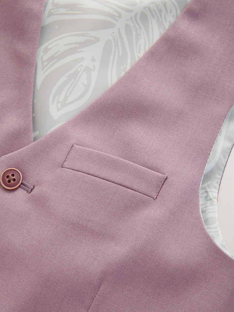 Mauve Purple Waistcoat (12mths-16yrs) - Size 3 Years (98cm)