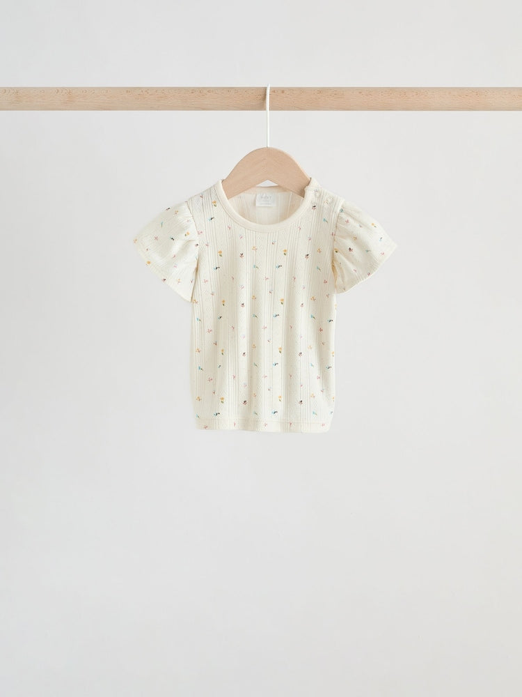 Purple Floral Short Sleeve Top and Shorts Baby Set 6 Piece (0mths-2yrs) - Size Up to 1 Month (56cm)