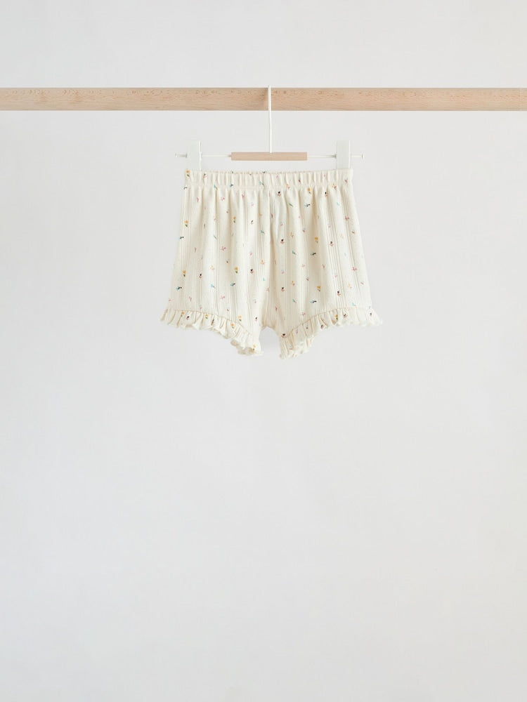 Purple Floral Short Sleeve Top and Shorts Baby Set 6 Piece (0mths-2yrs) - Size Up to 1 Month (56cm)