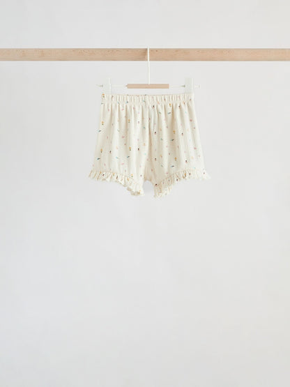 Purple Floral Short Sleeve Top and Shorts Baby Set 6 Piece (0mths-2yrs) - Size Up to 1 Month (56cm)