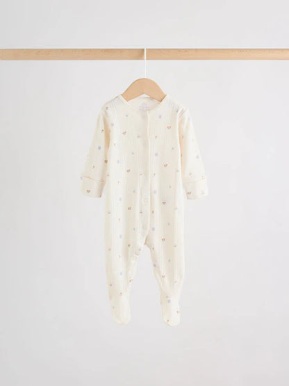 Lilac Purple Baby Sleepsuit 4 Pack (0mths-2yrs)