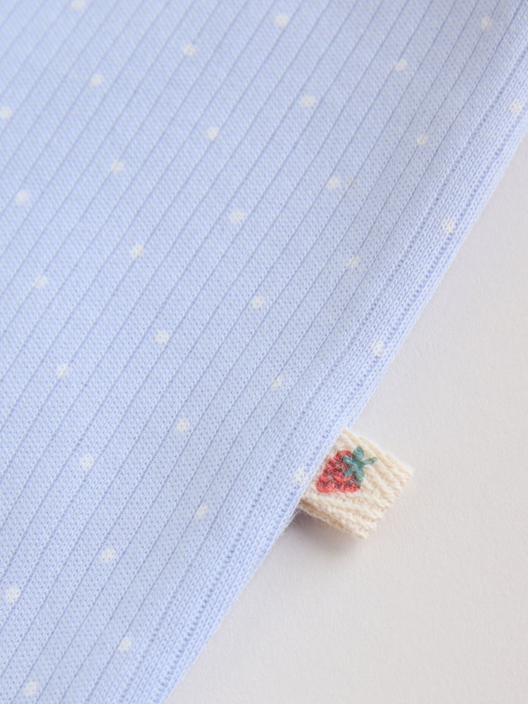 Blue Baby Strawberry Sleepsuit 3 Pack (0mths-3yrs)