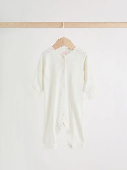 Pink Baby Sleepsuit 3 Pack (0mths-3yrs)